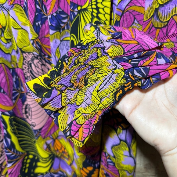 Anthropologie × Alexandra Farmer Puff-Sleeved Blouse size XS - Picture 6 of 13